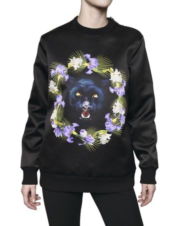 Givenchy Printed Panther Face Duchesse Sweatshirt - Lyst