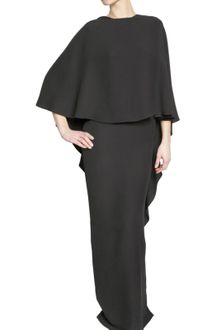 Lanvin Washed Silk Crepe Long Dress - Lyst