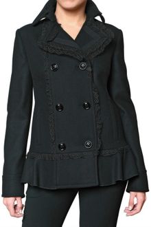 RED Valentino Heavy Wool Cloth Coat - Lyst