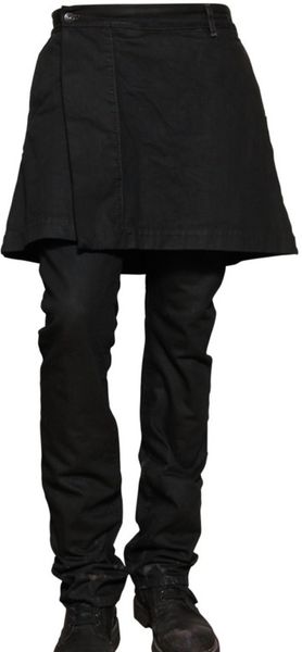 Rick Owens 18cm Denim Skirted Jeans - Lyst