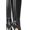 Jimmy Choo Edina Leather Kneehigh Boots in Black - Lyst