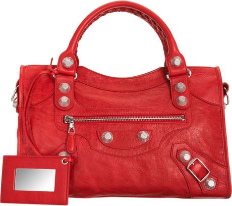 Balenciaga Arena Giant City Bag in Red - Lyst