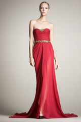 Jason Wu Strapless Chiffon Gown