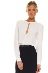 Michael Kors Marocaine Slashed Blouse