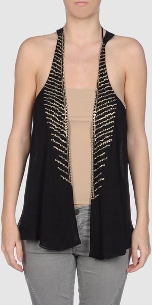 Patrizia Pepe Top in Black - Lyst