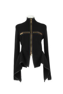 Gareth Pugh Virgin Wool and Lambskin Asymmetrical Jacket - Lyst