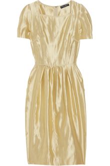 Dolce & Gabbana Crinkled Silk-twill Dress - Lyst