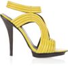 Elizabeth And James Star Ribbed Leather Sandals in Yellow - Lyst