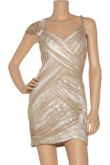 Foley + Corinna Asymmetric Ruched Tulle Dress