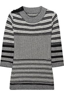 Lela Rose Striped Knitted Cashmere Sweater - Lyst