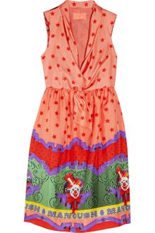 Manoush Circus-print Silk Dress - Lyst