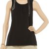 Sonia By Sonia Rykiel Crystalembellished Cotton Tank in Black - Lyst