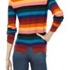 Sonia By Sonia Rykiel Striped Merino Wool Cutout Sweater in Multicolor (red) - Lyst