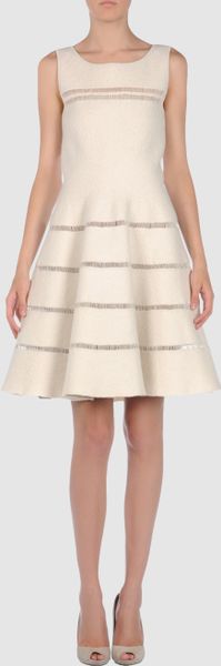Alaïa Short Dress in Gray (steel) - Lyst