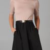 Alice + Olivia Amber 3/4 Sleeve Dress in Pink (black) - Lyst