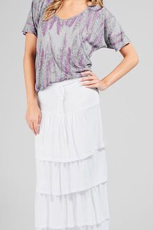 Ella Moss Feather S/s Top - Lyst