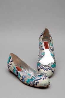 Missoni Ballet Flat - Lyst