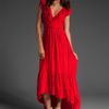 Odylyne Frilled Hummingbird Dress in Red - Lyst
