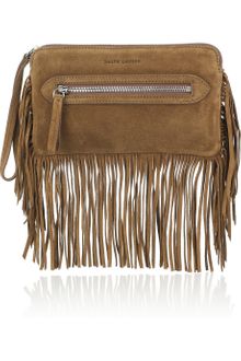 Ralph Lauren Collection Fringed Suede Clutch - Lyst