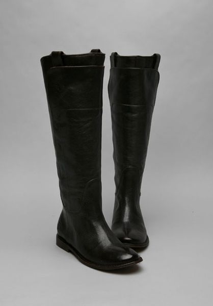 frye paige tall riding boot dark brown