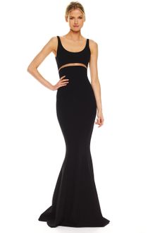 Michael Kors Illusion Cutout-waist Gown - Lyst