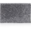 Anya Hindmarch Valorie Glitterfinish Leather Clutch in Silver (pewter) - Lyst