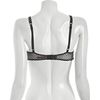 Betsey Johnson Black Polka Dot Mesh Full Coverage Underwire Bra in Black - Lyst