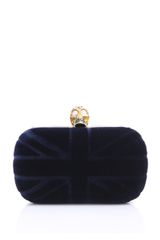 Alexander McQueen Velvet Britain Clutch