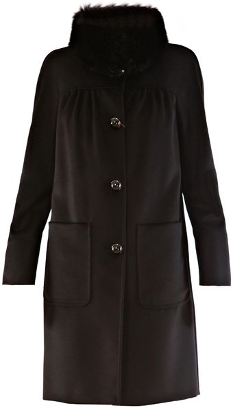 Max Mara Studio Trapeze Virgin Wool Coat - Lyst
