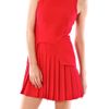 Alexander Mcqueen Crepe Sleeveless Dress in Red - Lyst