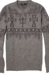 Givenchy Crucifix Patterned Wool Sweater