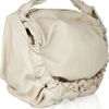 Marni Ruched Leather Shoulder Bag in Beige (cream)