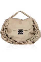 Marni Ruched Leather Shoulder Bag