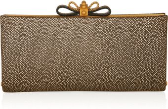 Christian Louboutin Cleo Textured-leather Clutch - Lyst