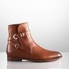 Ralph Lauren Collection Quinta Calfskin Ankle Boot in Brown (cuoio) - Lyst