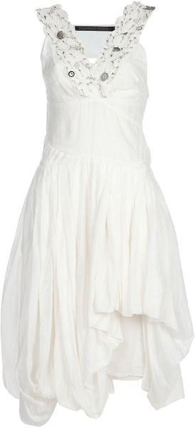 Bolongaro Trevor Twist Dress in White - Lyst