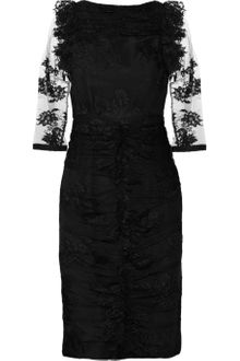 Burberry Prorsum Lace and Silk Dress - Lyst