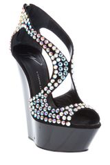 Giuseppe Zanotti Crystal Embellished Wedge
