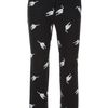 Miu Miu Cat Print Silk Trouser in Black - Lyst