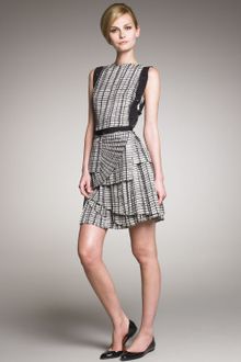 Bottega Veneta Layered Plisse Skirt Dress - Lyst