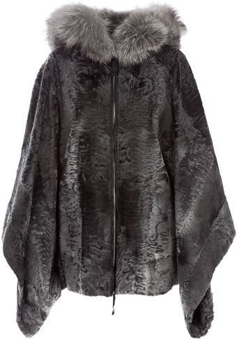 Liska By Thomas Kirchgrabner Fadih Hooded Cape - Lyst