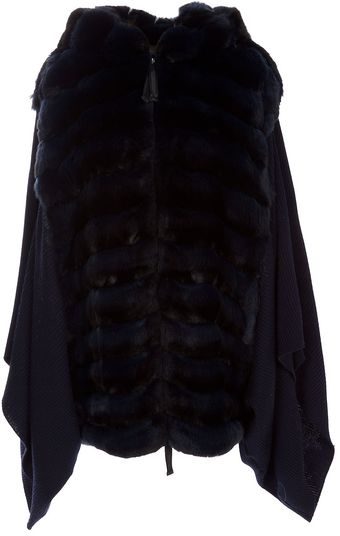 Liska By Thomas Kirchgrabner Hooded Cape - Lyst
