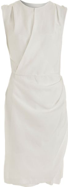 3.1 Phillip Lim Draped Wrap Dress in White - Lyst