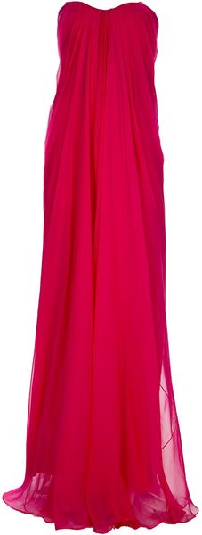 Alexander McQueen Strapless Dress - Lyst