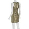 Alice + Olivia Gold Sequin Tank Dress in Gold - Lyst