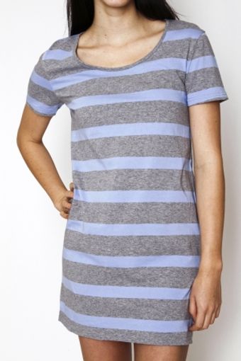  Justin Tshirt Dress - Grey & Blue 