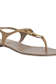 Gucci New Banana Leather Lady Bit Thong Sandals - Lyst