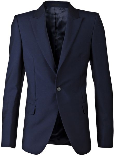 Alexander Mcqueen Classic Blazer in Blue for Men (navy) - Lyst