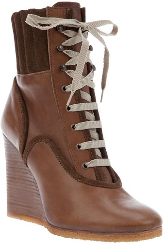 Chloé Wedge Boot - Lyst