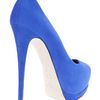 Giuseppe Zanotti Peep Toe Platform Shoe in Blue - Lyst